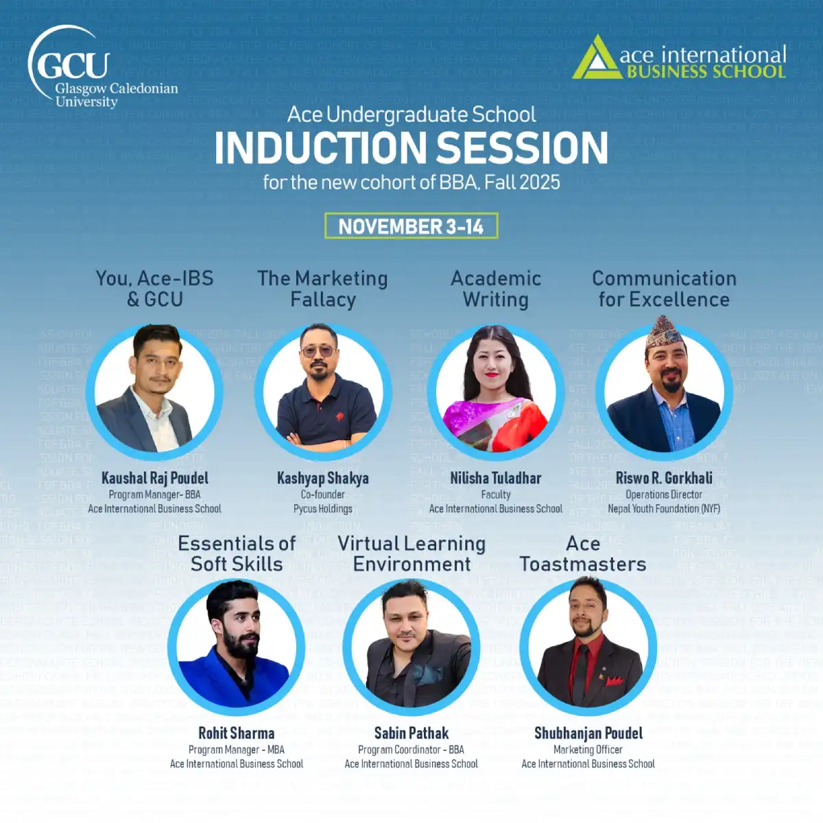Ace-IBS  Induction Session for the new cohort of BBA